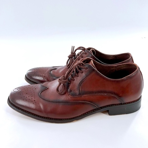 Asher Green Men’s Oxfords Genuine Leather Brown size 9 - Picture 6 of 11